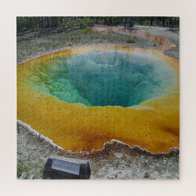 Puzzle Nos encanta Morning Glory Pool Wyoming. (Vertical)