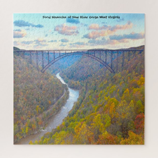 Puzzle Nos encanta New River Gorge West Virginia. Rompeca (Vertical)