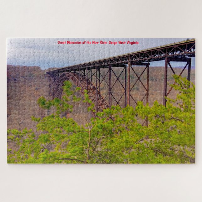 Puzzle Nos encanta New River Gorge West Virginia. Rompeca (Horizontal)