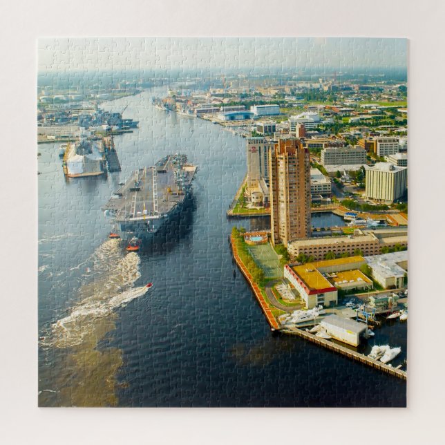 Puzzle Nos encanta Portsmouth Virginia. (Vertical)