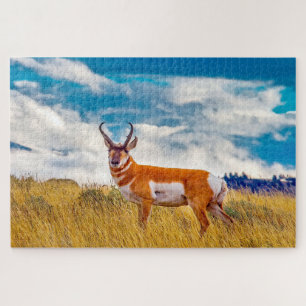 Puzzle Nos encanta Prong Horn Deer Wyoming