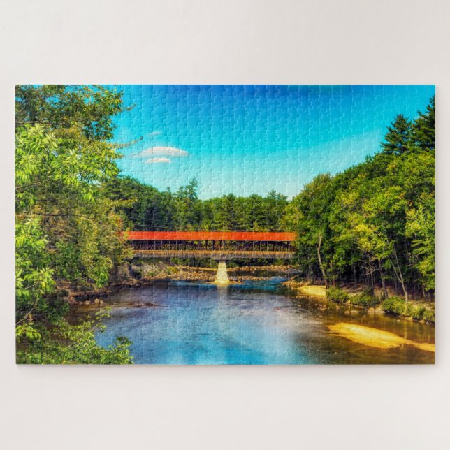Puzzle Nos encanta Saco River New Hampshire (Horizontal)