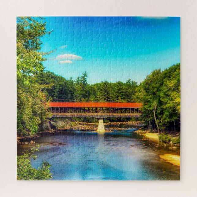 Puzzle Nos encanta Saco River New Hampshire (Vertical)
