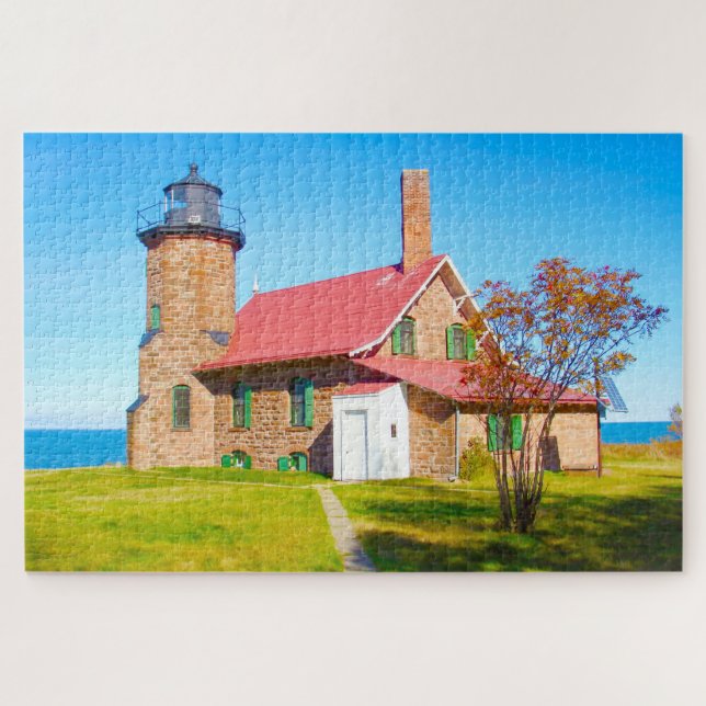 Puzzle Nos encanta Sand Island Wisconsin. (Horizontal)
