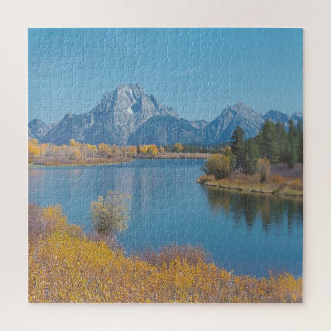 Puzzle Nos encanta Snake River Wyoming. (Vertical)