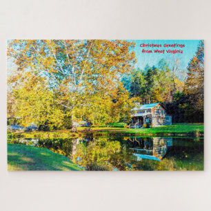 Puzzle Nos encantan las Cabinas Log de Virginia Occidenta