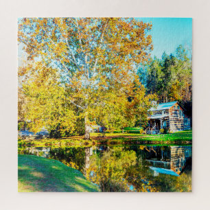 Puzzle Nos encantan las Cabinas Log de Virginia Occidenta