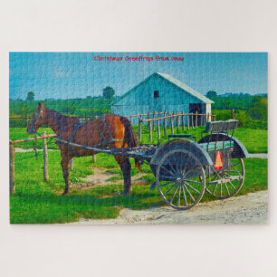 Puzzle Nos encantan las Carreras Amish en Iowa. Rompecabe