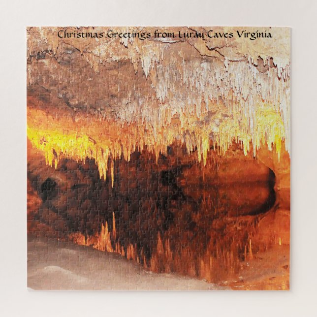 Puzzle Nos encantan las cuevas de Luray Virginia. Rompeca (Vertical)