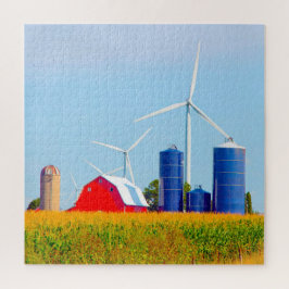 Puzzle Nos encantan las granjas en Iowa.