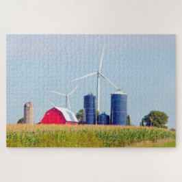 Puzzle Nos encantan las granjas en Iowa.