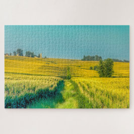 Puzzle Nos encantan las granjas en Iowa.