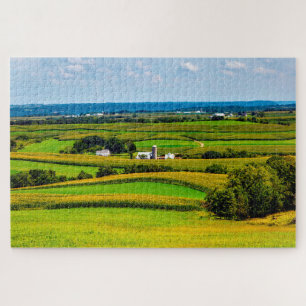Puzzle Nos encantan las granjas en Iowa.
