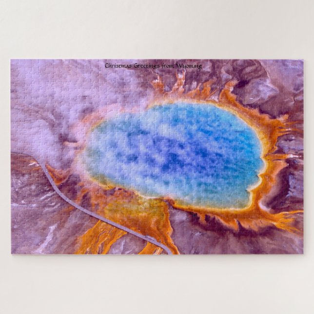 Puzzle Nos encantan las manantiales térmicas Wyoming. Rom (Horizontal)