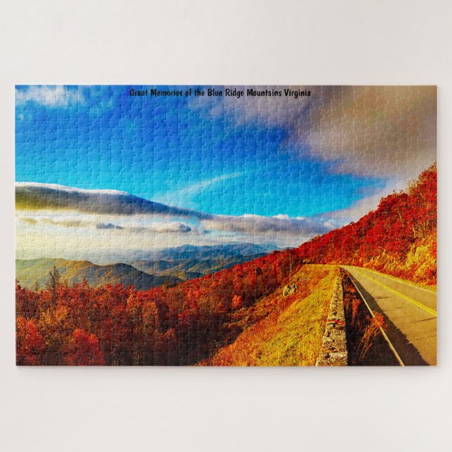 Puzzle Nos encantan las montañas Blue Ridge Virginia. Jig (Horizontal)