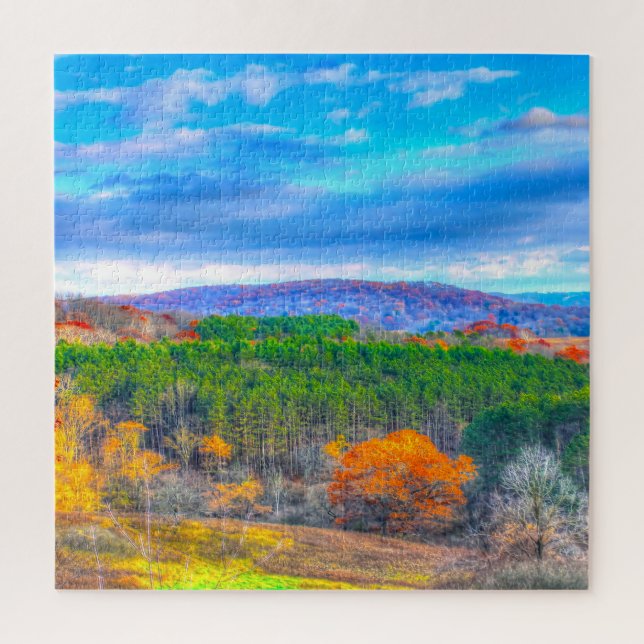 Puzzle Nos encantan los bosques en Wisconsin. (Vertical)