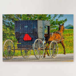 Puzzle Nos encantan los carruajes Amish en Iowa.