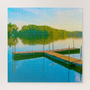 Puzzle Nos encantan los lagos en Iowa.