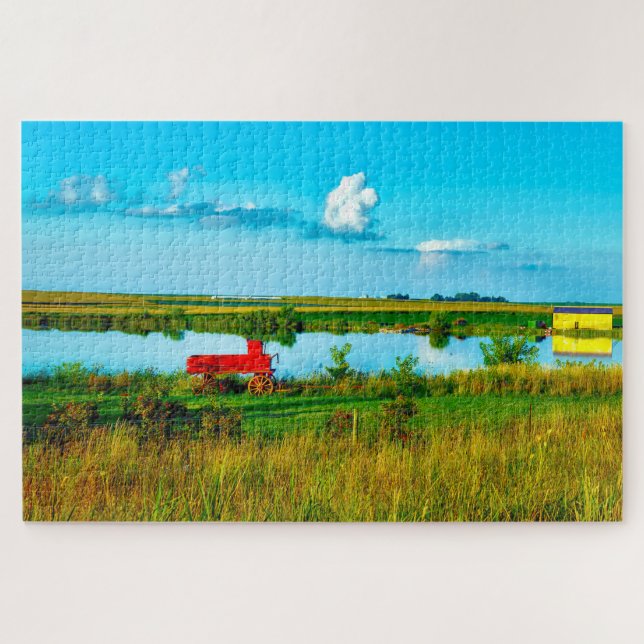 Puzzle Nos encantan los lagos en Iowa. (Horizontal)
