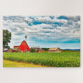 Puzzle Nos encantan los viejos graneros en Wisconsin.