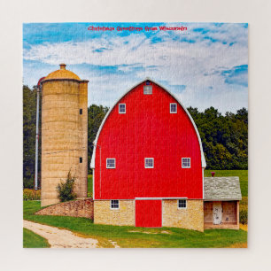 Puzzle Nos encantan los viejos graneros en Wisconsin. Rom