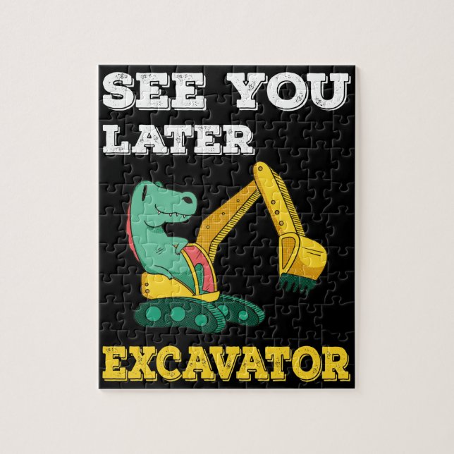 Puzzle Nos vemos después Excavator I - Niños pequeños (Vertical)