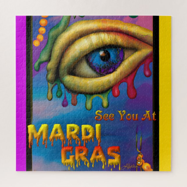 Puzzle Nos Vemos En Mardi Gras Eye (Vertical)