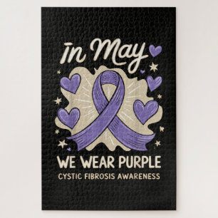 Puzzle Nosotros Vestimos Morado Conciencia de Fibrosis Qu