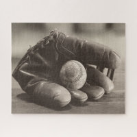 Nostalgia del béisbol - Mitt y Béisbol