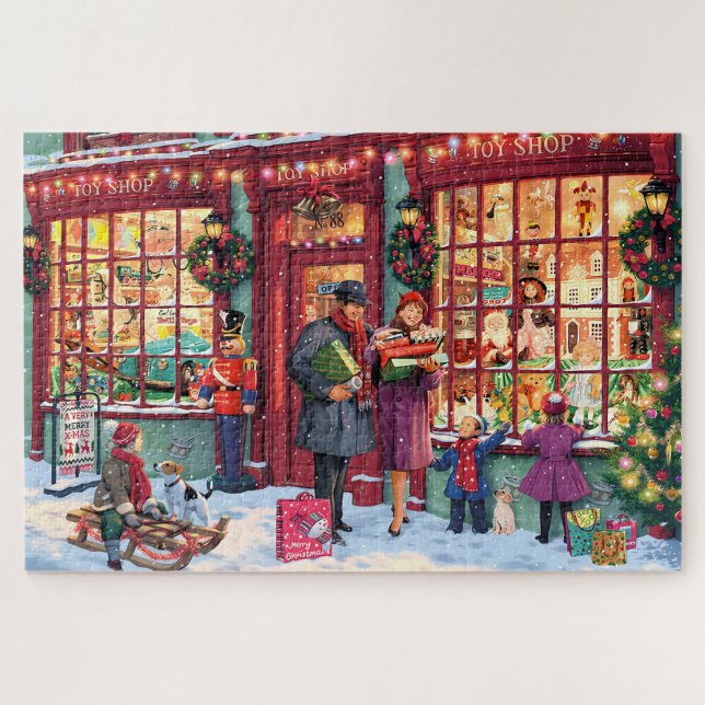 Puzzle Nostálgica tienda de juguetes para Navidades (Horizontal)