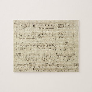 Puzzle Notas de Música Antiguas - Partitura de Chopin