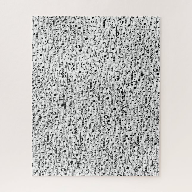 Puzzle Notas musicales frescas y modelo al azar de los (Vertical)