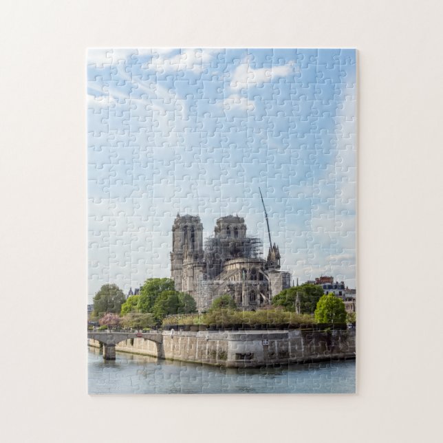 Puzzle Notre Dame de París, después del incendio de 2019  (Vertical)