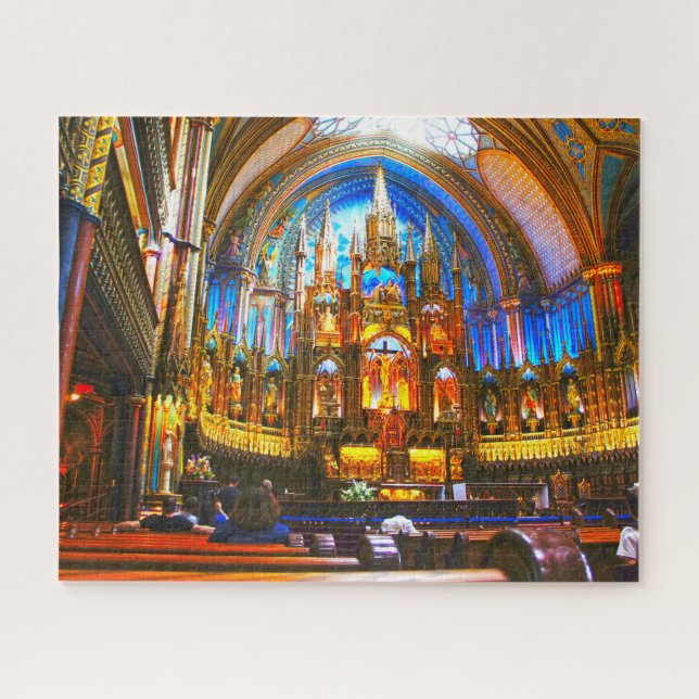 Puzzle Notre Dame Montreal. (Horizontal)