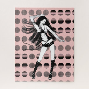 Puzzle novia bailarina rosa