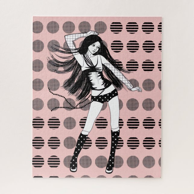 Puzzle novia bailarina rosa  (Vertical)