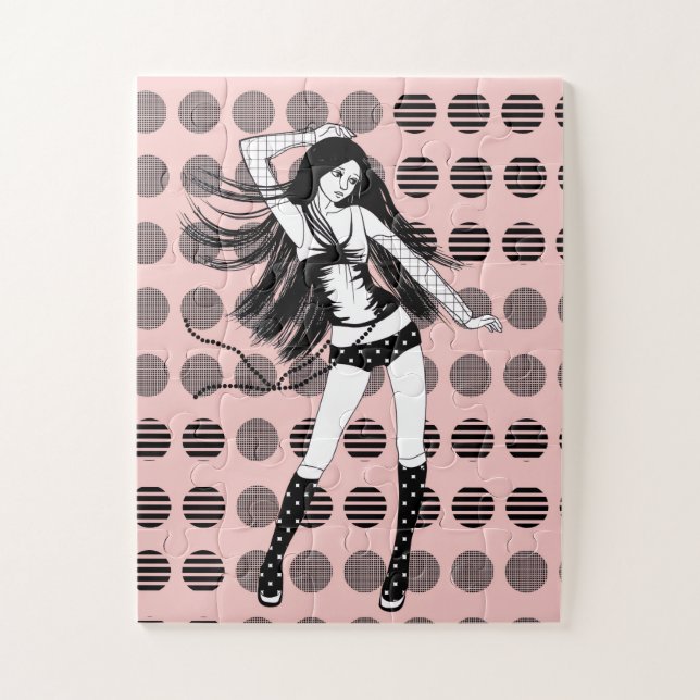 Puzzle novia bailarina rosa  (Vertical)