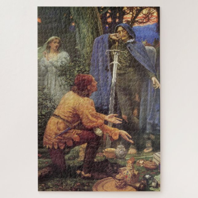 Puzzle Novia de Bertuccio (por Edward Robert Hughes) (Vertical)