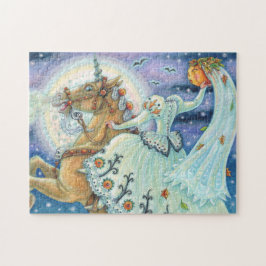 PUZZLE NOVIA DE FLOTE DE DORMIR, PALOMINO HALLOWEEN PUZZL