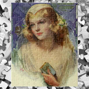 Puzzle Novia vena sostiene una Biblia, Boda religioso
