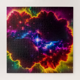 Puzzle Nube de fantasía índigo cósmica con estrella centr