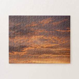 Puzzle Nubes atardeceradas en fotografías en el cielo col