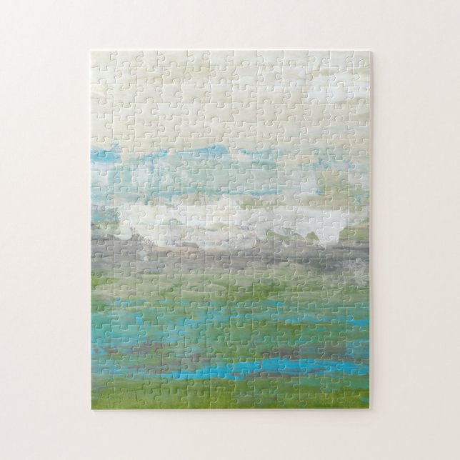 Puzzle Nubes blancas con vistas a un hermoso paisaje (Vertical)