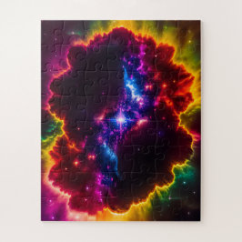 Puzzle Nubes De Colores De Fantasía Con Centro Estelar