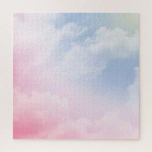 Puzzle Nubes de Pastel: Patrón de Fondo Sereno
