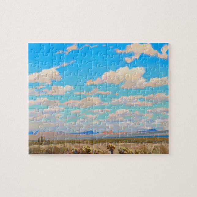 Puzzle Nubes de una tarde de verano de Maynard Dixon (Horizontal)