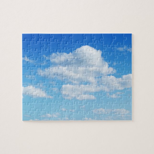 Puzzle Nubes Esponjosas y Cielo Azul (Horizontal)
