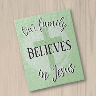 Puzzle Nuestra familia cree en Jesús