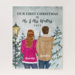 Puzzle Nuestra primera Navidad como señor y señora casada