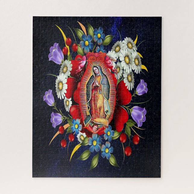 Puzzle Nuestra Señora de Guadalupe Virgen Mexicana Azteca (Vertical)